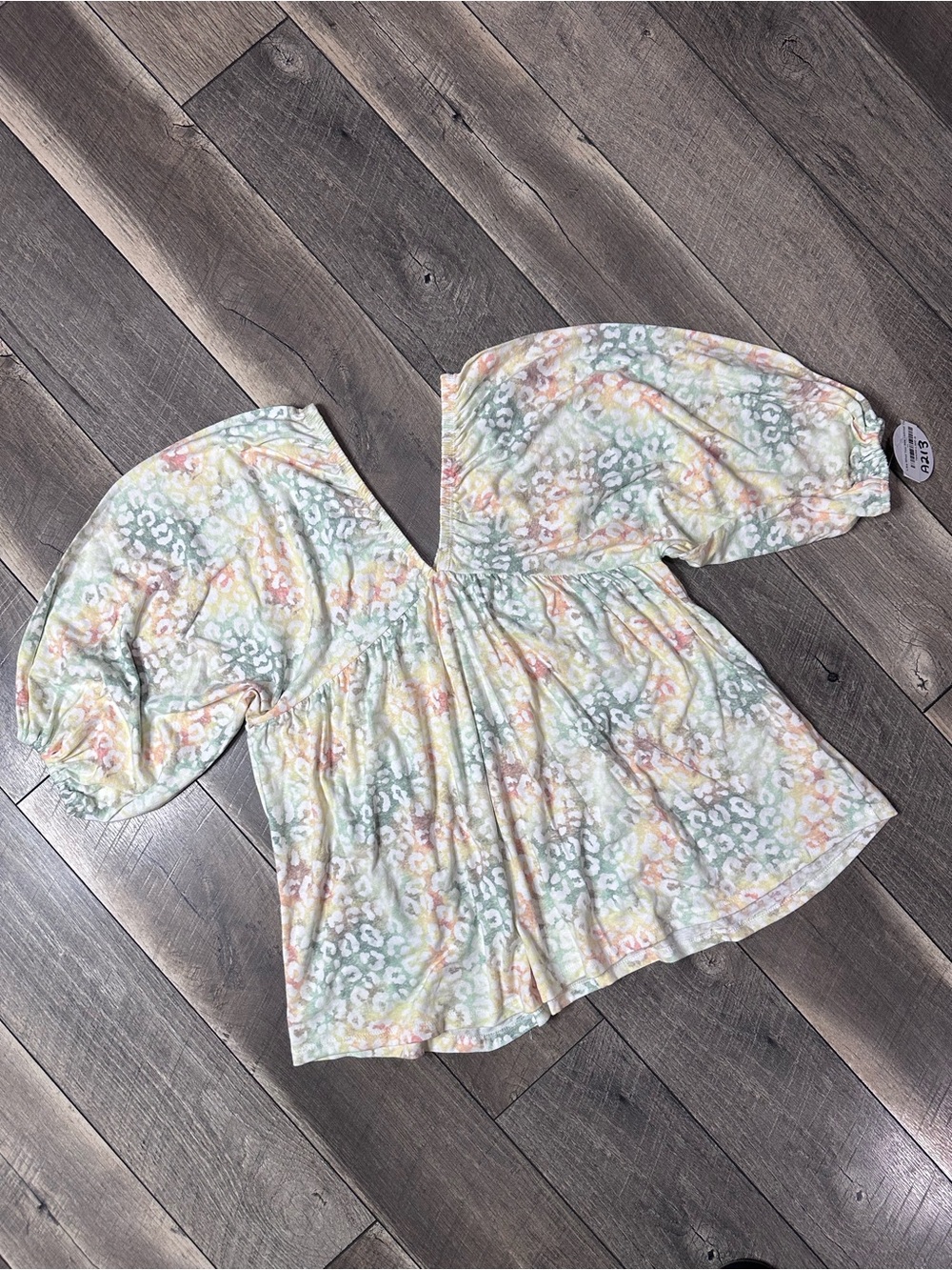 Oddi Floral Short Sleeve Top